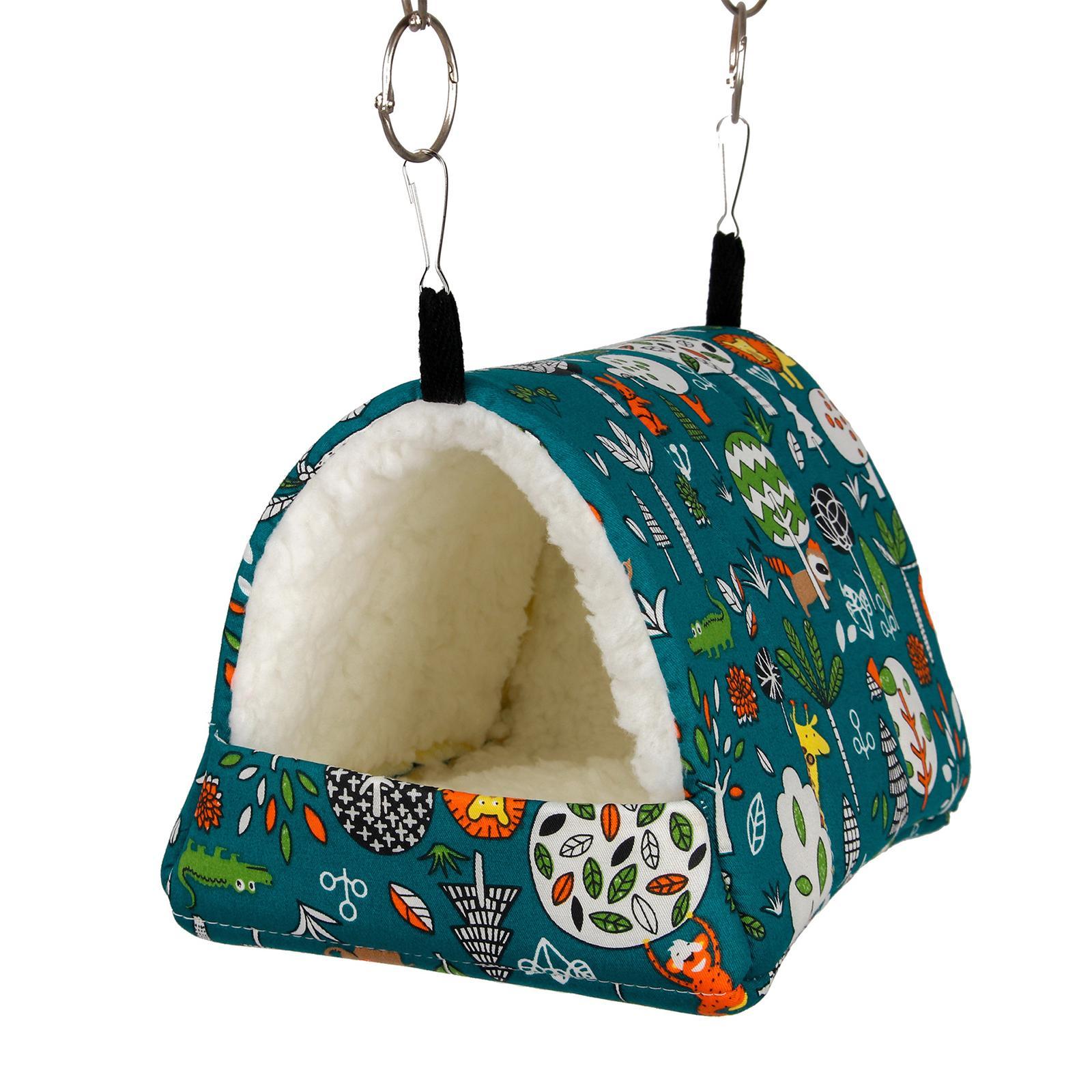 Soft Hamster Hammock Bed Cage Accessories Warm Hideout Hanging Bedding Toy House for Mouse Chinchilla Small Animals Ferret Sugar Glider