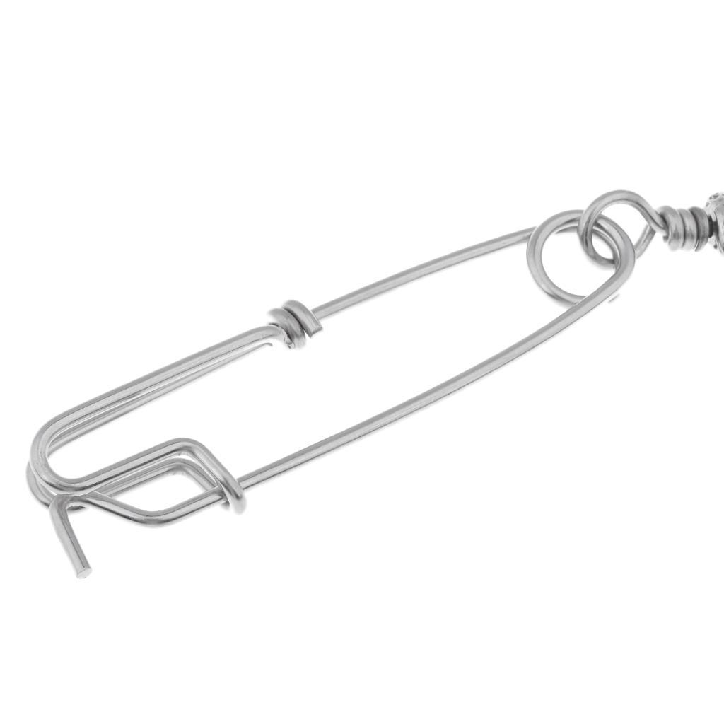 12x Longline Branch Hanger Snap Swivel Speargun Float Line Tuna Clip Fishing Accessories Silvery