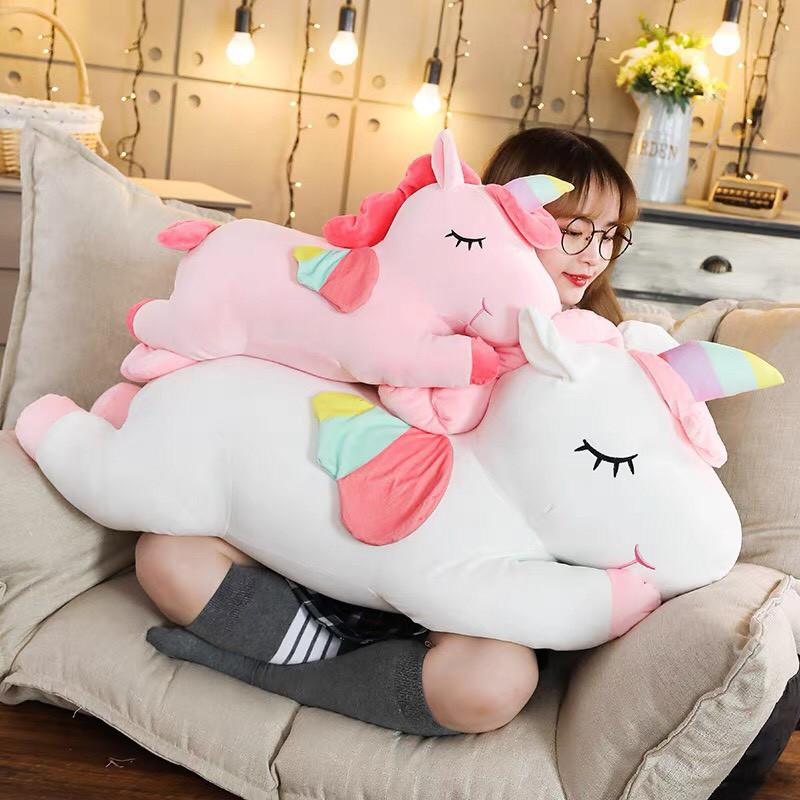 Gấu bông kì lân 1 sừng đáng yêu size 110cm