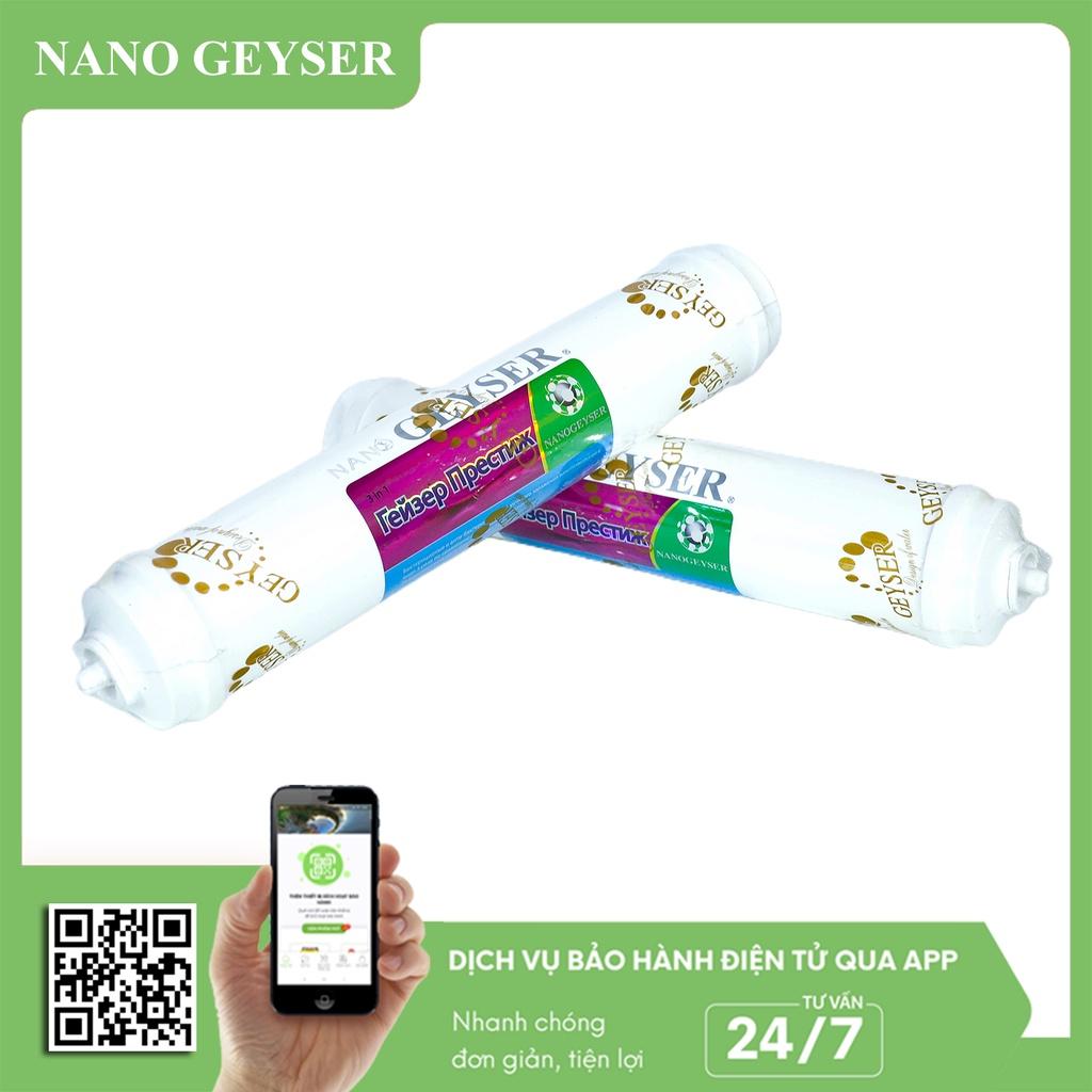 Bộ 3 lõi lọc nước 456 dùng cho máy Nano Geyser Eco Max, Lõi 3IN1, EcoResin, UF Hollow Fiber Filter - Hàng Chính Hãng