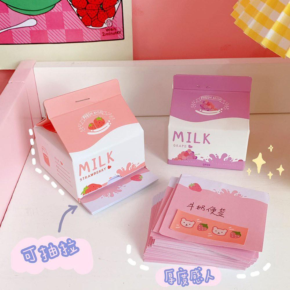 Giấy Note Hộp sữa siêu cute - thích hợp làm quà tặng bạn bè siêu đáng yêu
