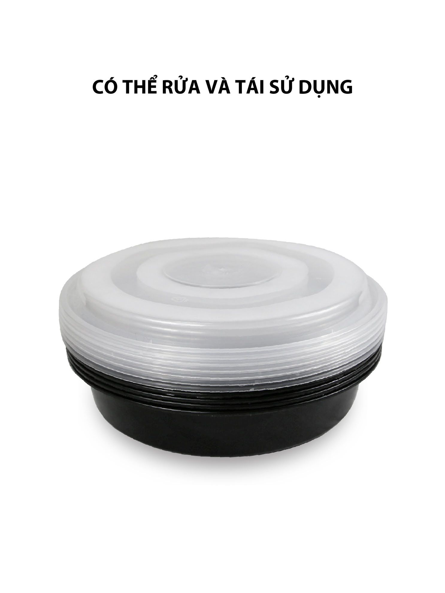 Hộp đựng thực phẩm Kokusai tròn cao 1500ml, dùng được cho lò vi sóng – HDK001441 - Hàng chính hãng