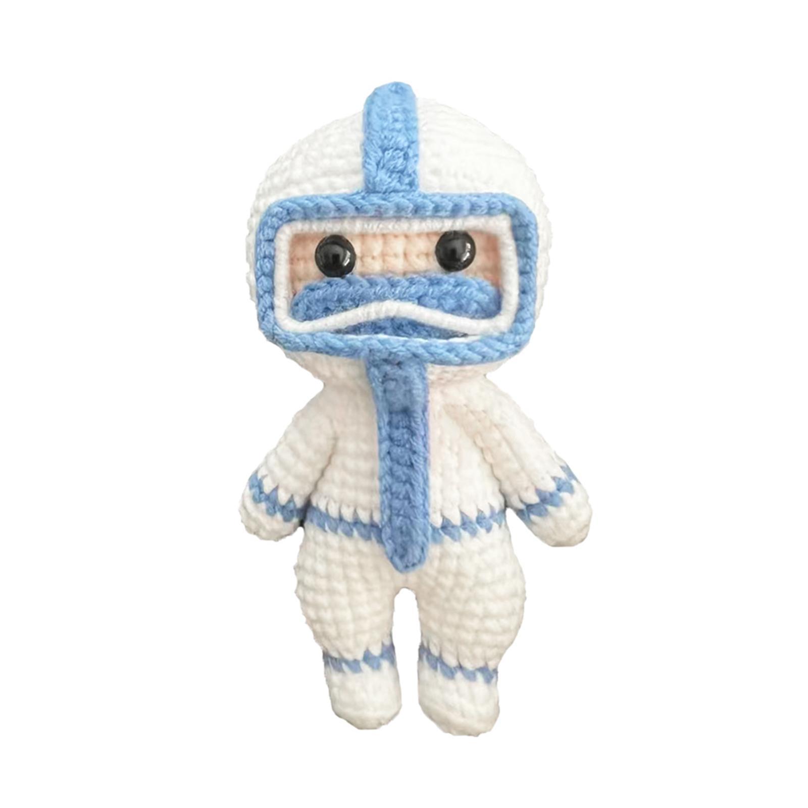 Handmade Crochet Kit for Beginner Crocheting Crafts Make Your Own Doll Starter Pack Hand Knitting Toy Accessories DIY for Experts Knitting