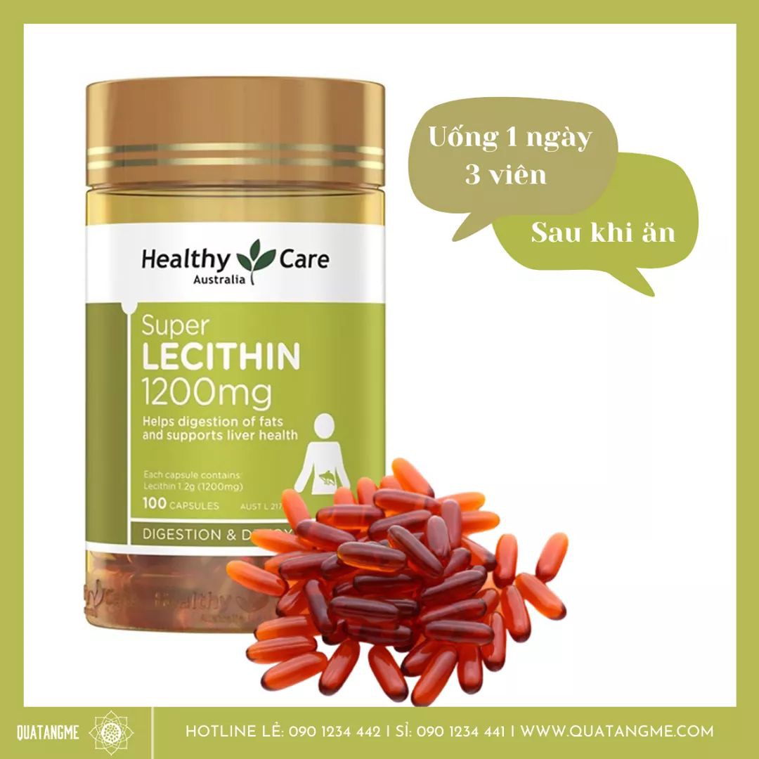 Mần đậu nành Healthy Care Super Lecithin Úc Tăng cường chức năng gan khỏe mạnh, nâng cao sức khỏe, sắc đẹp từ bên trong - QuaTangMe Extaste