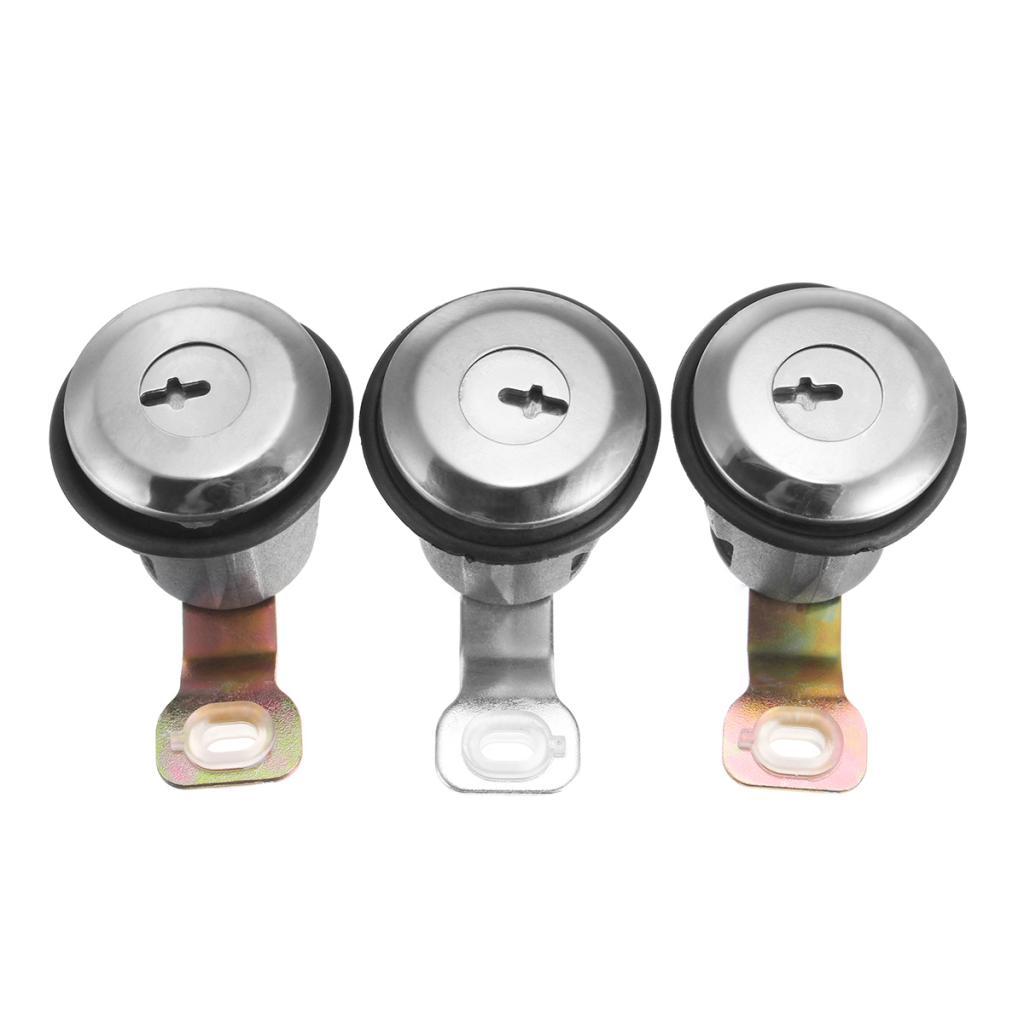 3 Pieces Ignition Key Switch Lock Cylinder for 2 Keys For Citroen