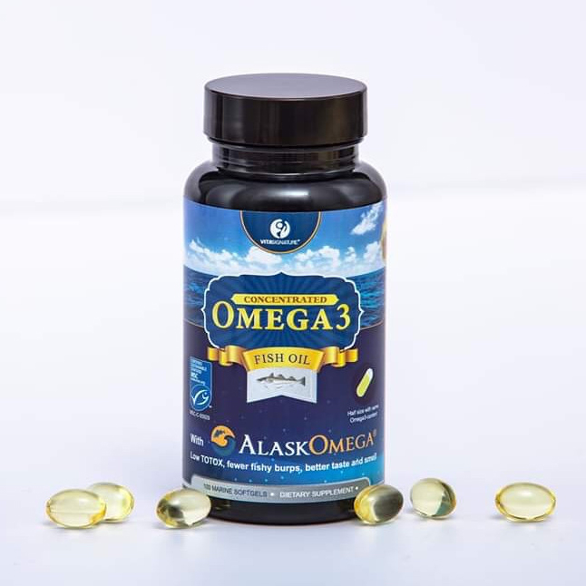 Dầu cá AlaskOmega Fish Oil - 100% WILD ALASKA POLLOCK - Nhập khẩu GERMANY