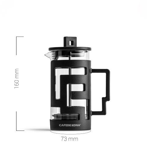 Bình French Press - Bình pha cà phê kiểu Pháp thủy tinh khung nhựa Cafede Kona – 350ml