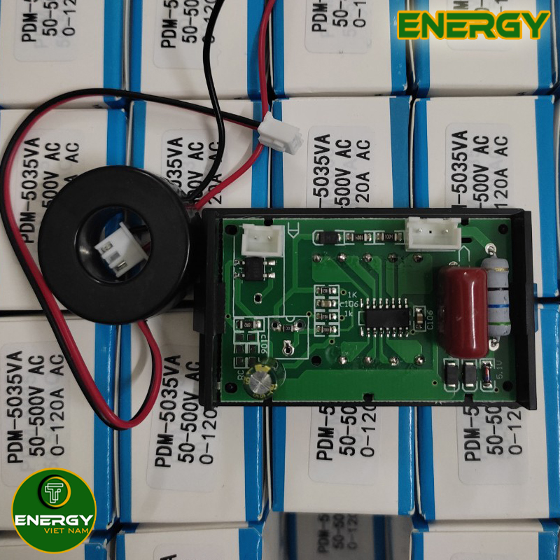 Thiết Bị Đo Volt 50VAC - 500VAC, Ampe 0 - 1200A, Đồng Hồ Hiển Thị Điện Áp Và Dòng Điện - Thiết Bị Điện