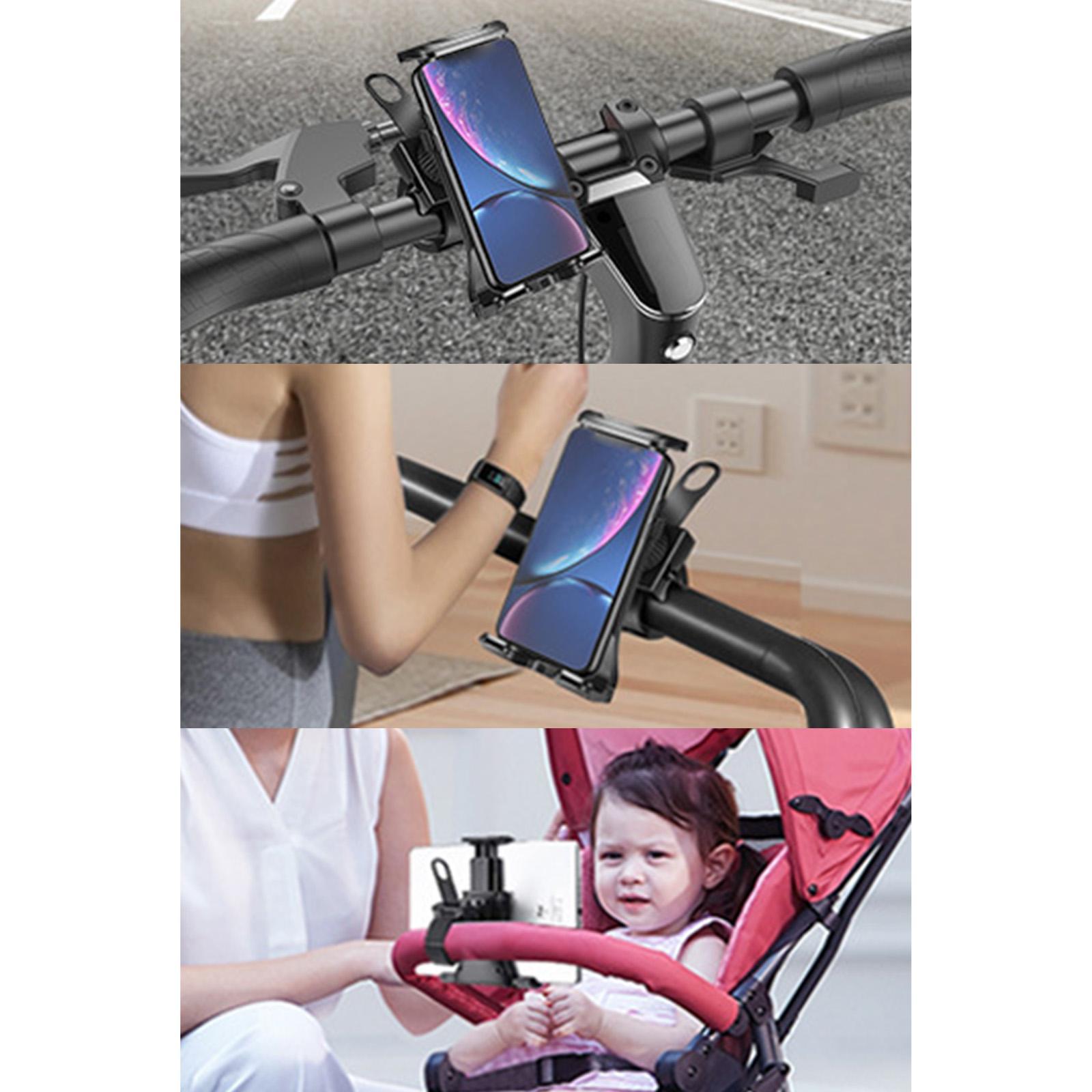 Bike Phone Mount Bracket 360 Degree Rotatable Stable for Outdoor Cell Phone