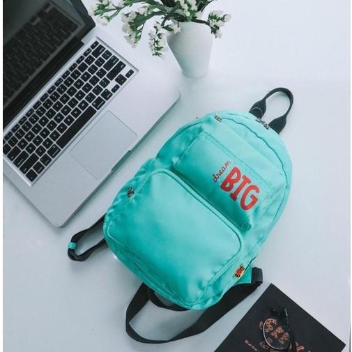 Balo thời trang nữ, chất liệu vải dù, đa dạng màu chọn - BOM