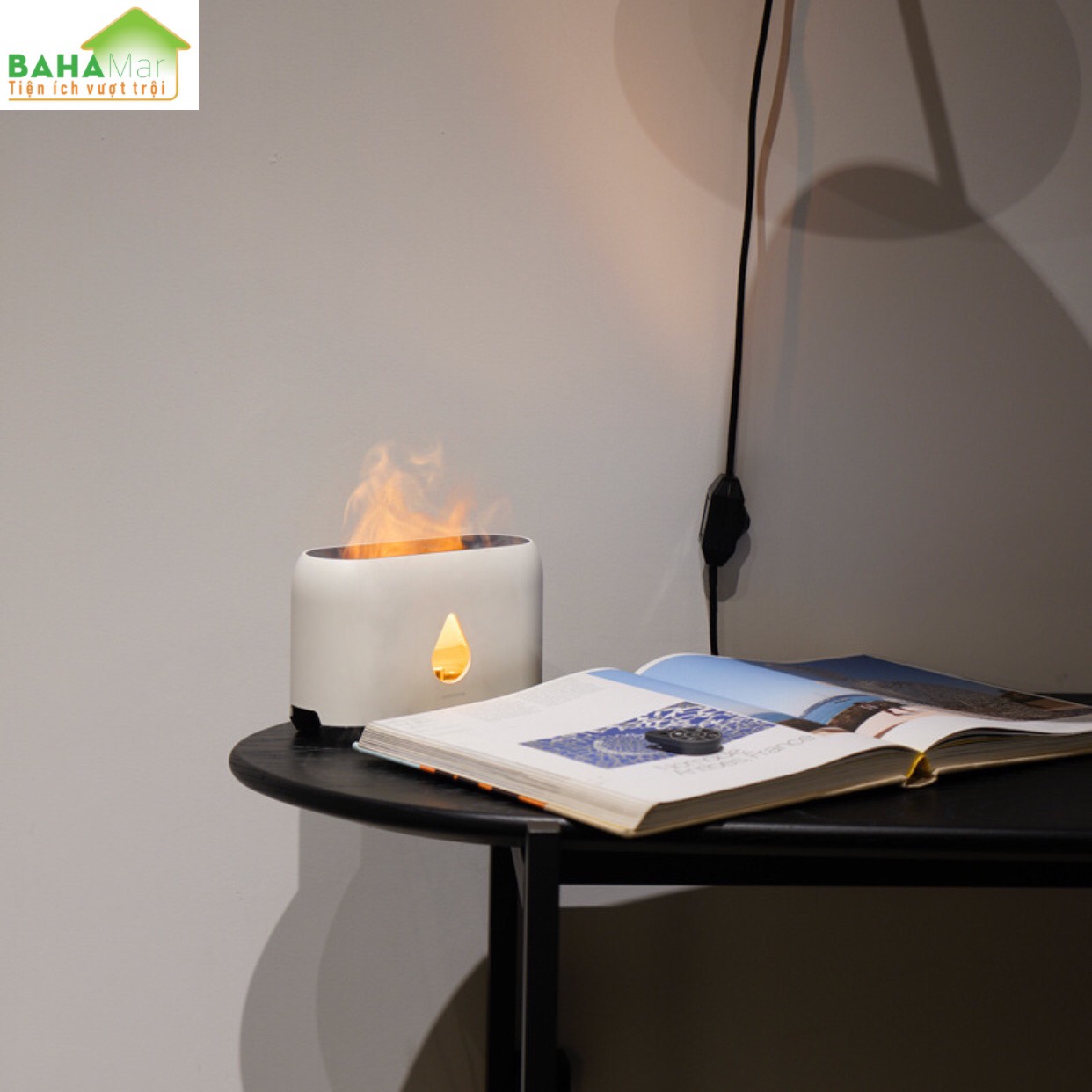 MÁY PHUN SƯƠNG TẠO ẨM MÔ PHỎNG NGỌN LỬA 3D ĐÈN LED - KHUẾCH TÁN TINH DẦU "BAHAMAR"