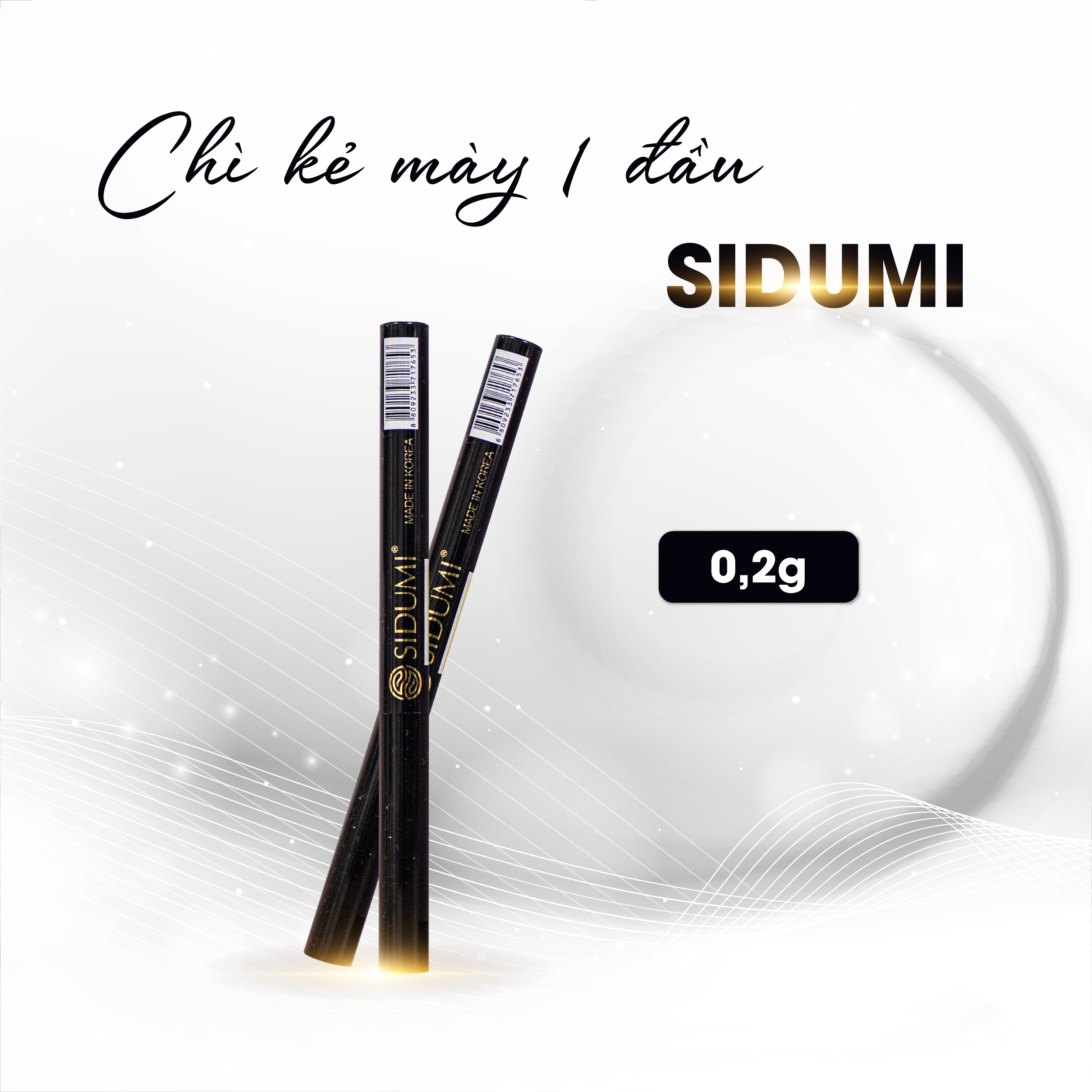 Chì kẻ mày phẩy sợi Sidumi lâu trôi chính hãng Hàn Quốc SDM CM322