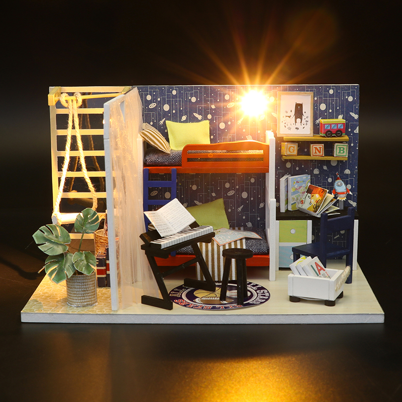 Mô hình nhà DIY Doll House Future Space Kèm Mica Chống bụi