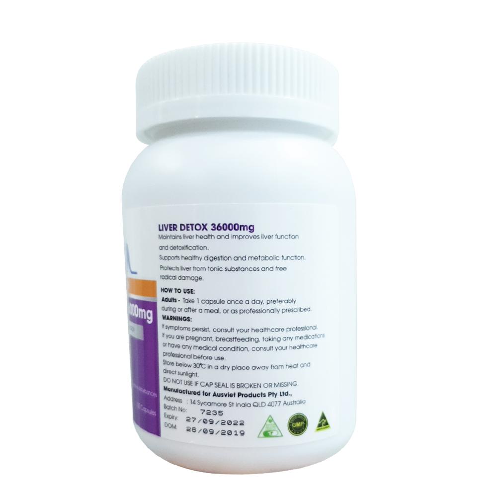 Viên Uống Giúp Thải Độc Gan Của Úc - AuGoldHealth Liver Detox - 100 Viên