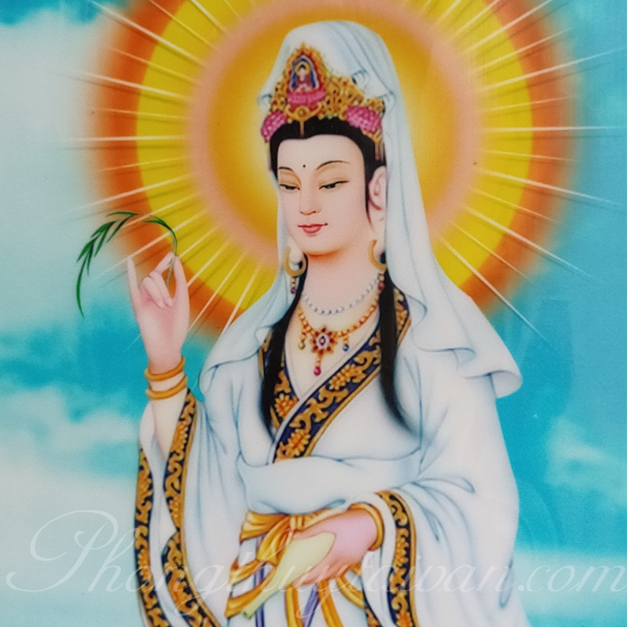 Bài Vị Quan Âm và Đồng Tử