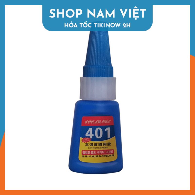 Keo Nước 401 Đa Năng Dán Móng, Cao Su, Kim Loại, Thủy Tinh, Nhựa