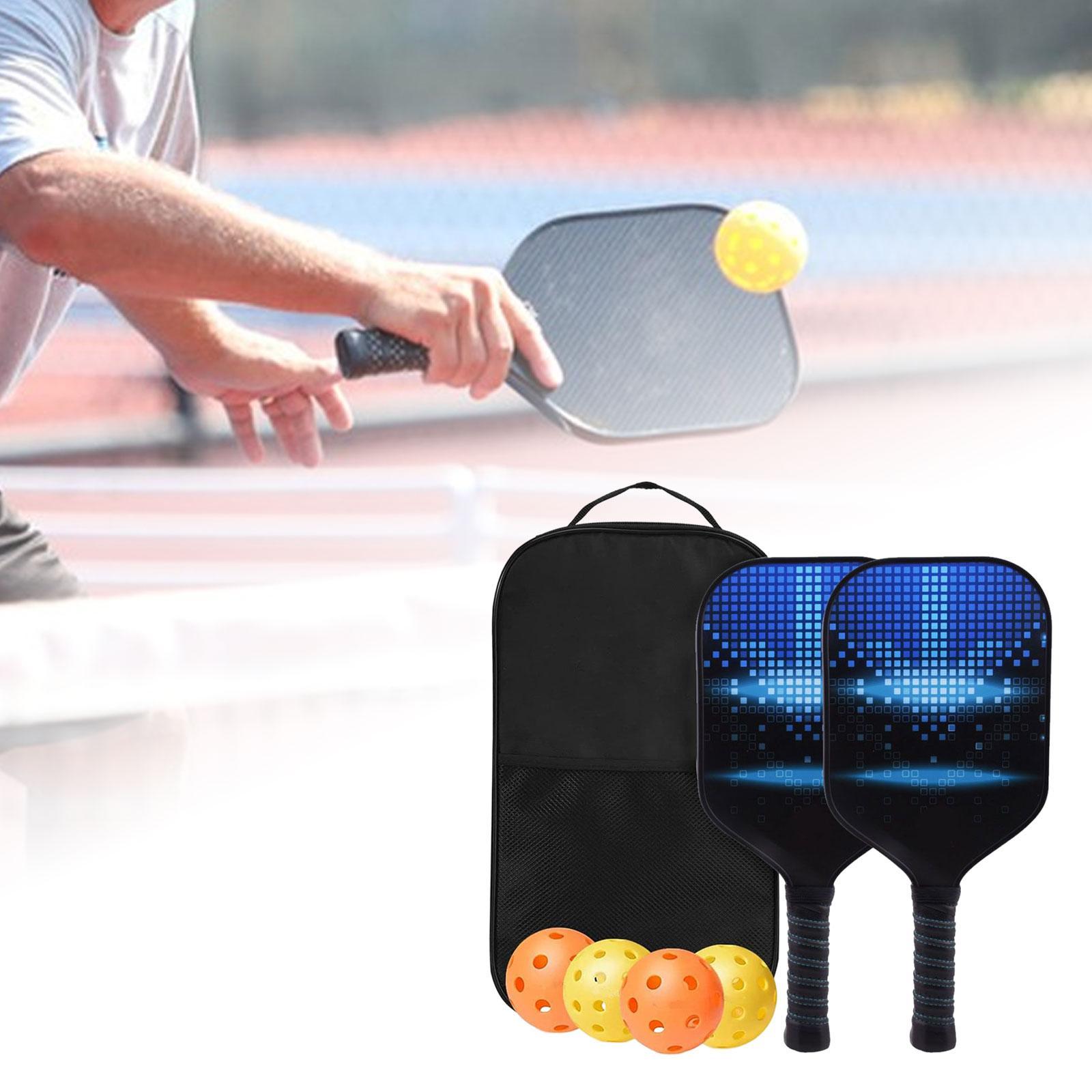 Premium Pickleball Paddles Set Nonslip Grip with Carry Bag Portable Racquets