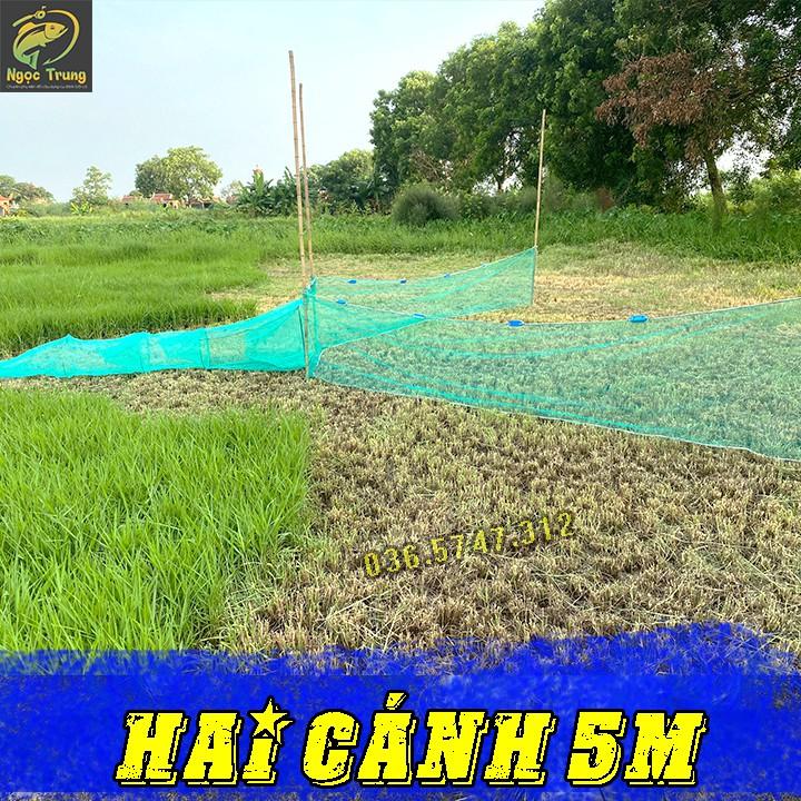 Dớn Bắt Cá,Đăng Chặn Sông Suối Có Phao Chì Bắt Cá Cao 1m Mỗi Cánh 4m ,Đuôi 4m Có Hom.Khung Vào 60x80cm