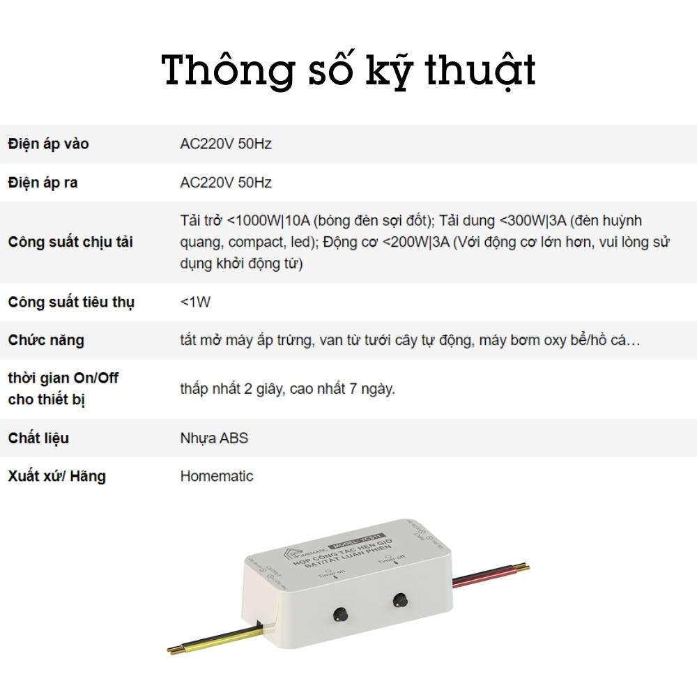 Hộp công tắc hẹn giờ tắt bật luân phiên TCS11