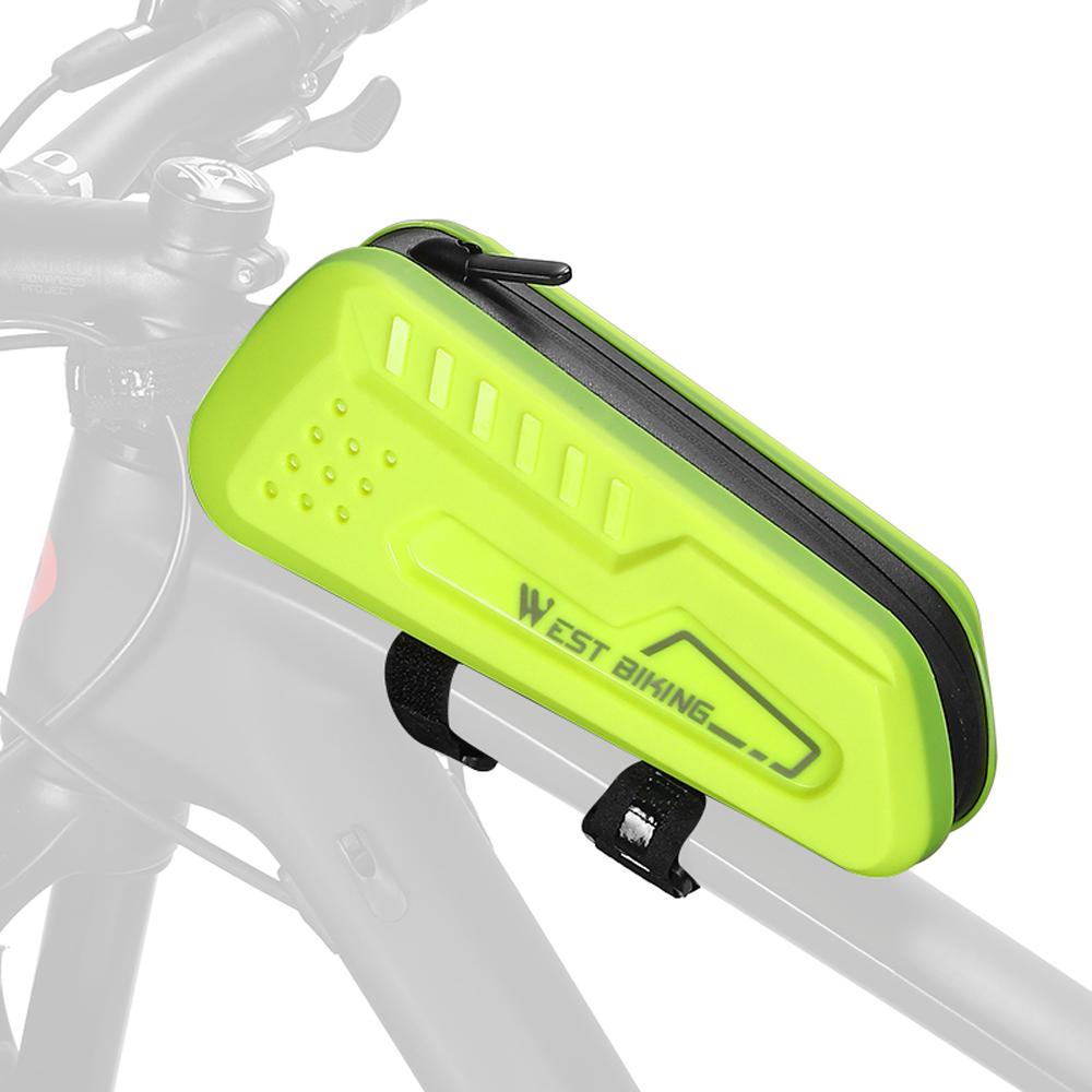 WEST BIKING Bicycle Bag Waterproof Bike Frame Bag Cycling Bag Bicycle Front Tube Frame Bag Road Bike Accessories