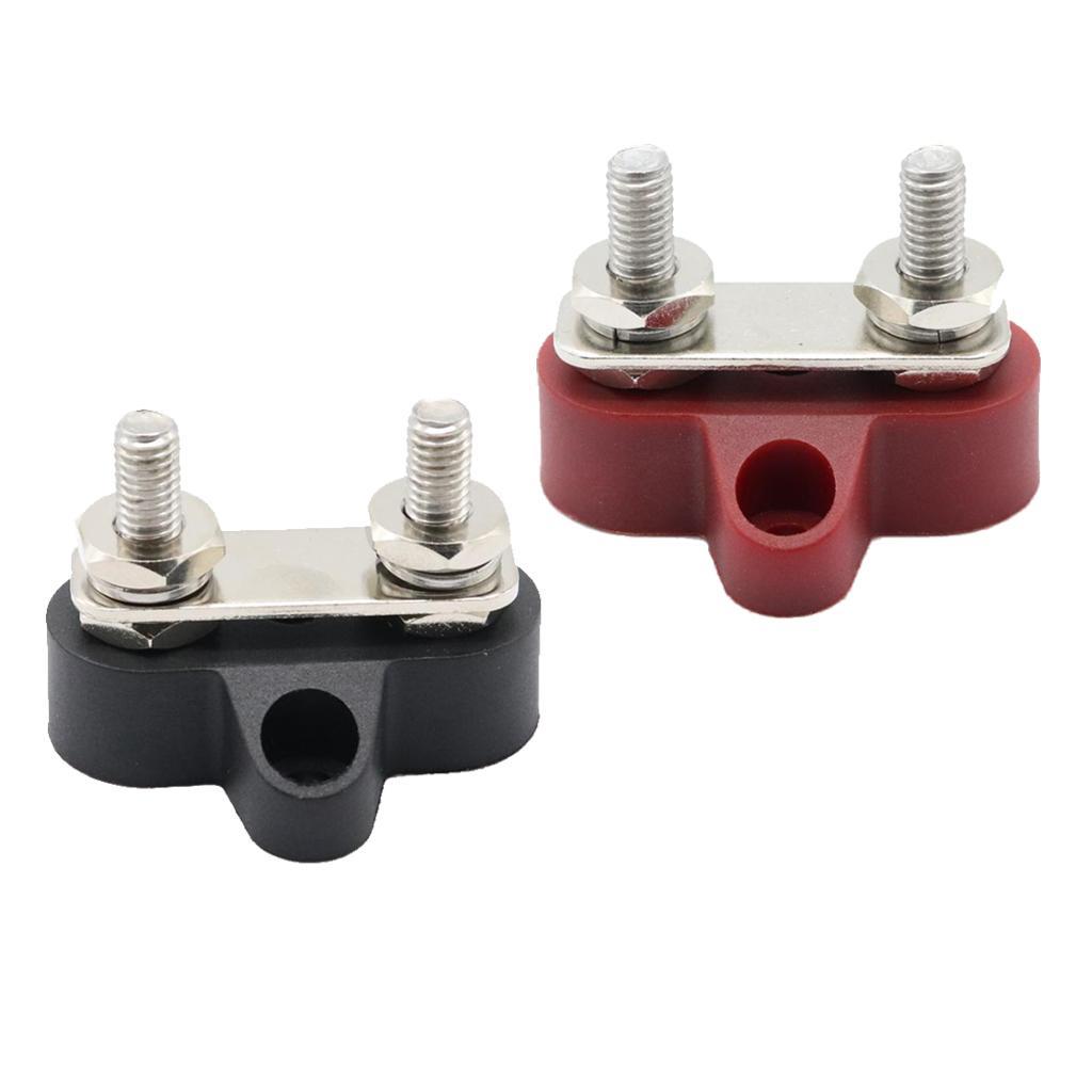 4x Bus Bar Power Terminal Block Negative M6 Positive Power Distribution Stud