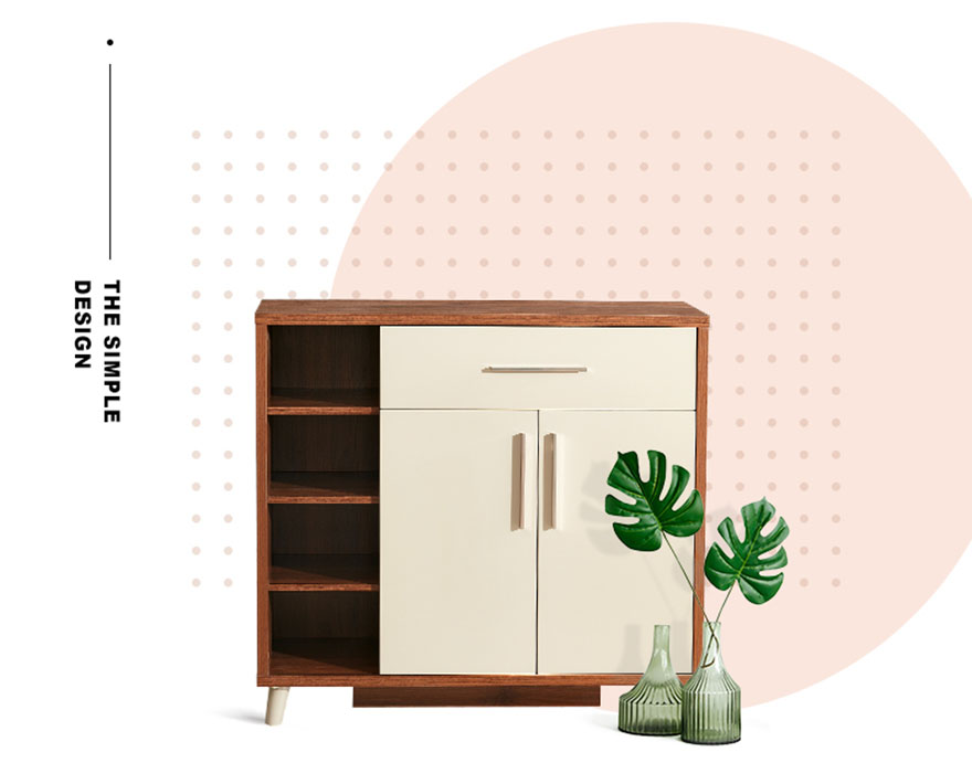Tủ giày gỗ công nghiệp thiết kế hiện đại