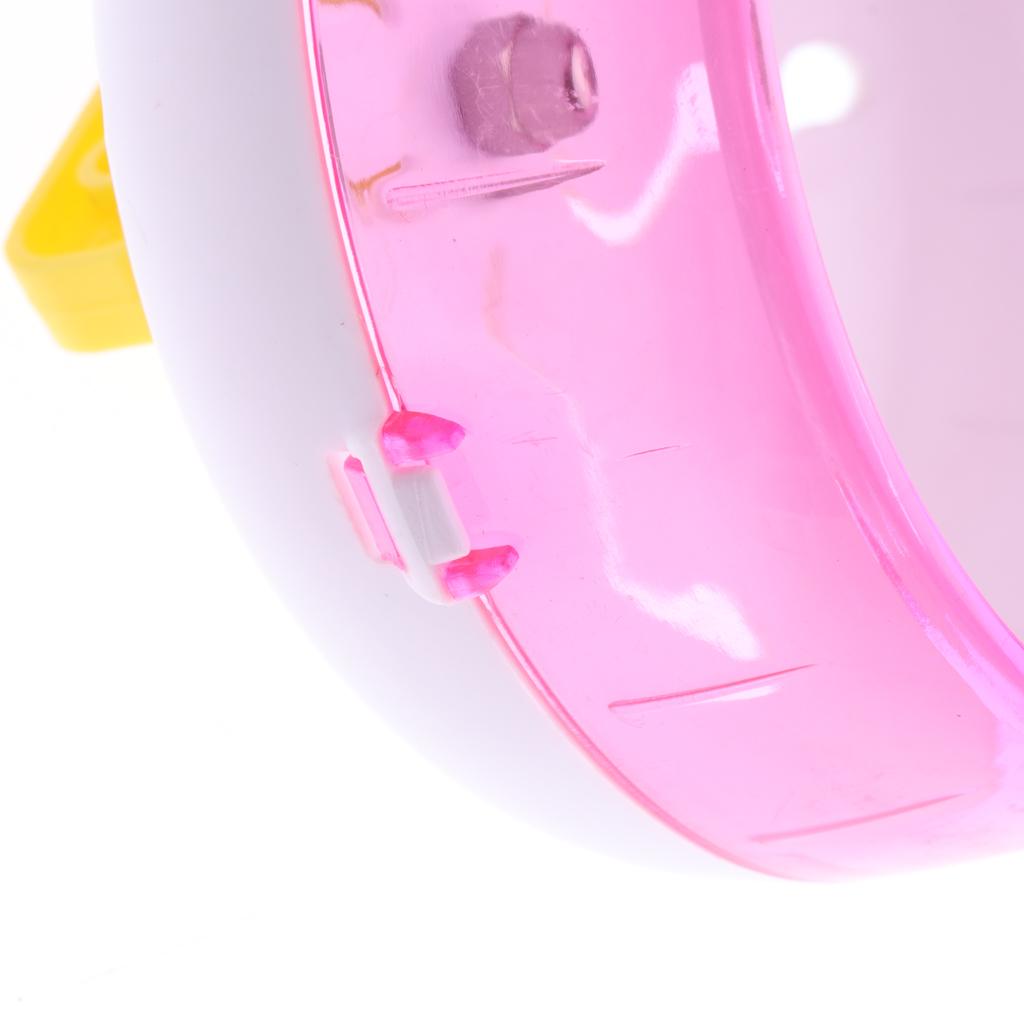 Hamster Mouse Rat Exercise Toys Plastic Silent Running Spinner Wheel Pink