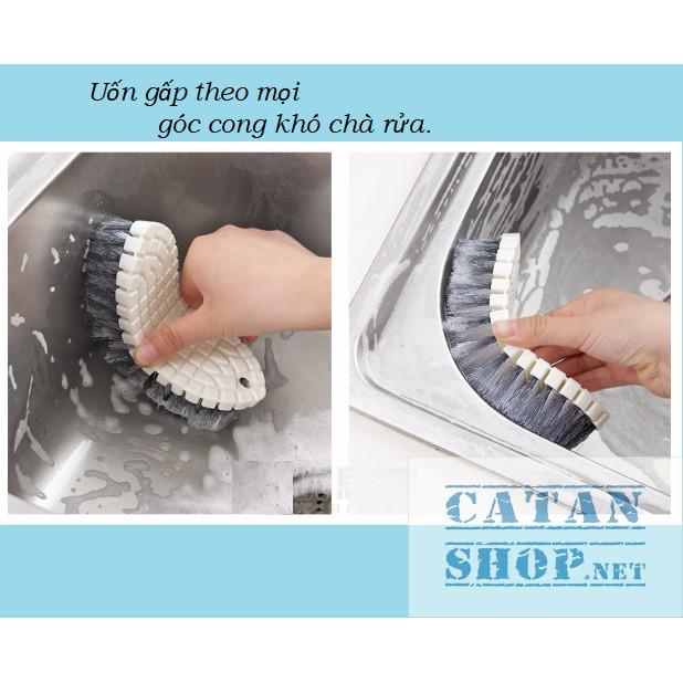 Bàn chải chà sàn, vệ sinh nhà bếp Uốn Cong mọi góc cạnh loại bỏ vết bẩn nhanh chóng GD301-BanChai-Uoncong