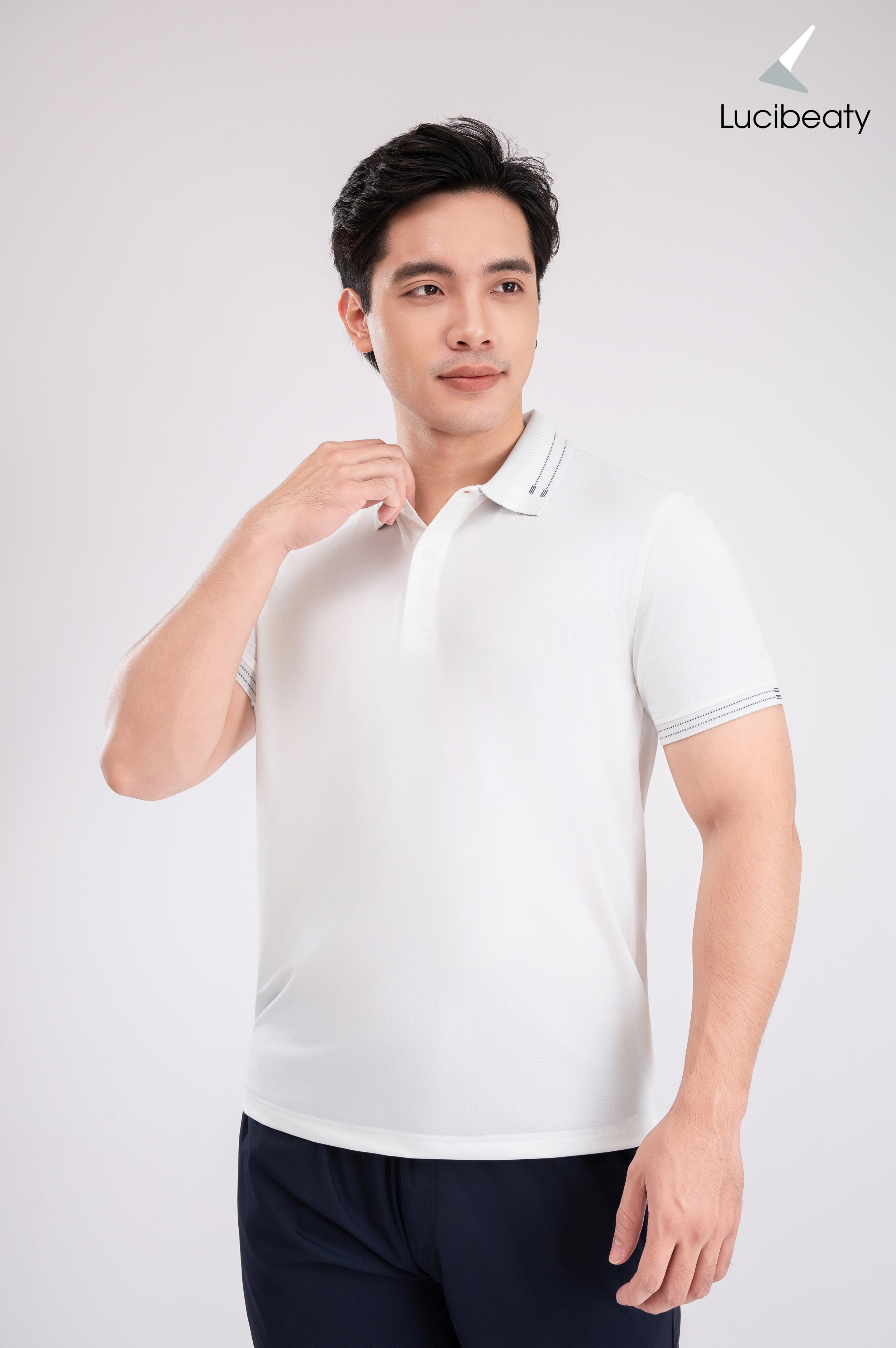 Áo polo nam cao cấp vải Coolmax nhẹ, co giãn tốt, thoáng mát POLO-024