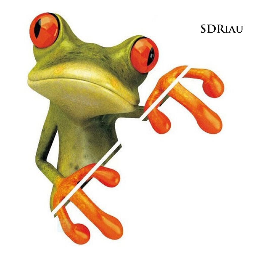 Sticker Dán Hình Con Ếch 3d