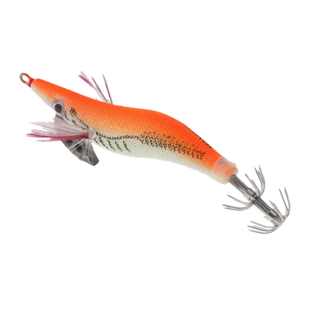 Squid Jigs Fishing Lures Artificial Hard Jig Baits Wood Shrimp Octopus Lure