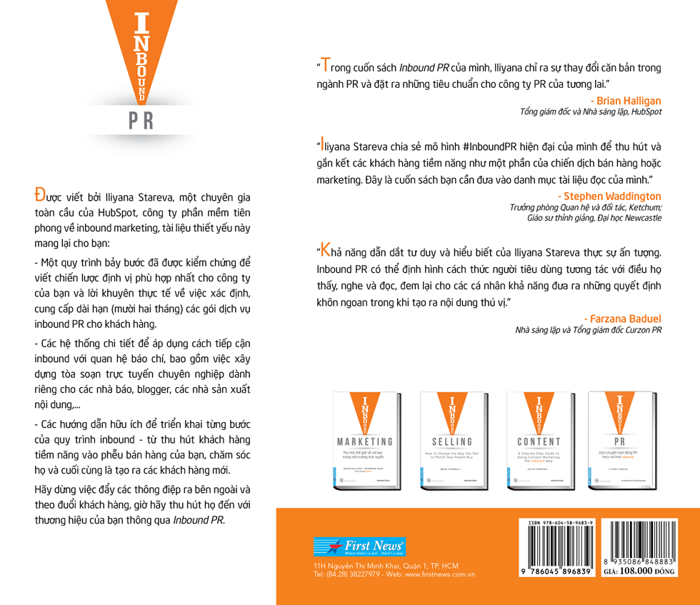 Sách Inbound PR - Dịch Chuyển Hoạt Động Theo Mô Hình Inbound