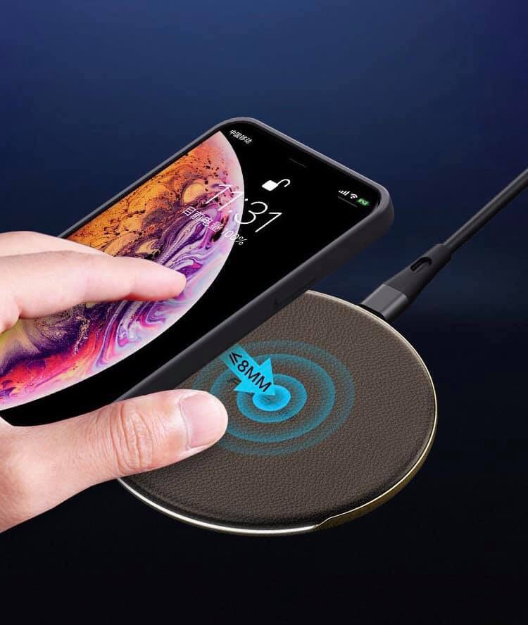 Sạc dự phòng không dây PISEN Pro Wireless Charging Base (TS-C016W ,Led , Smart chip , 10W)  Gold _ hàng chính hãng