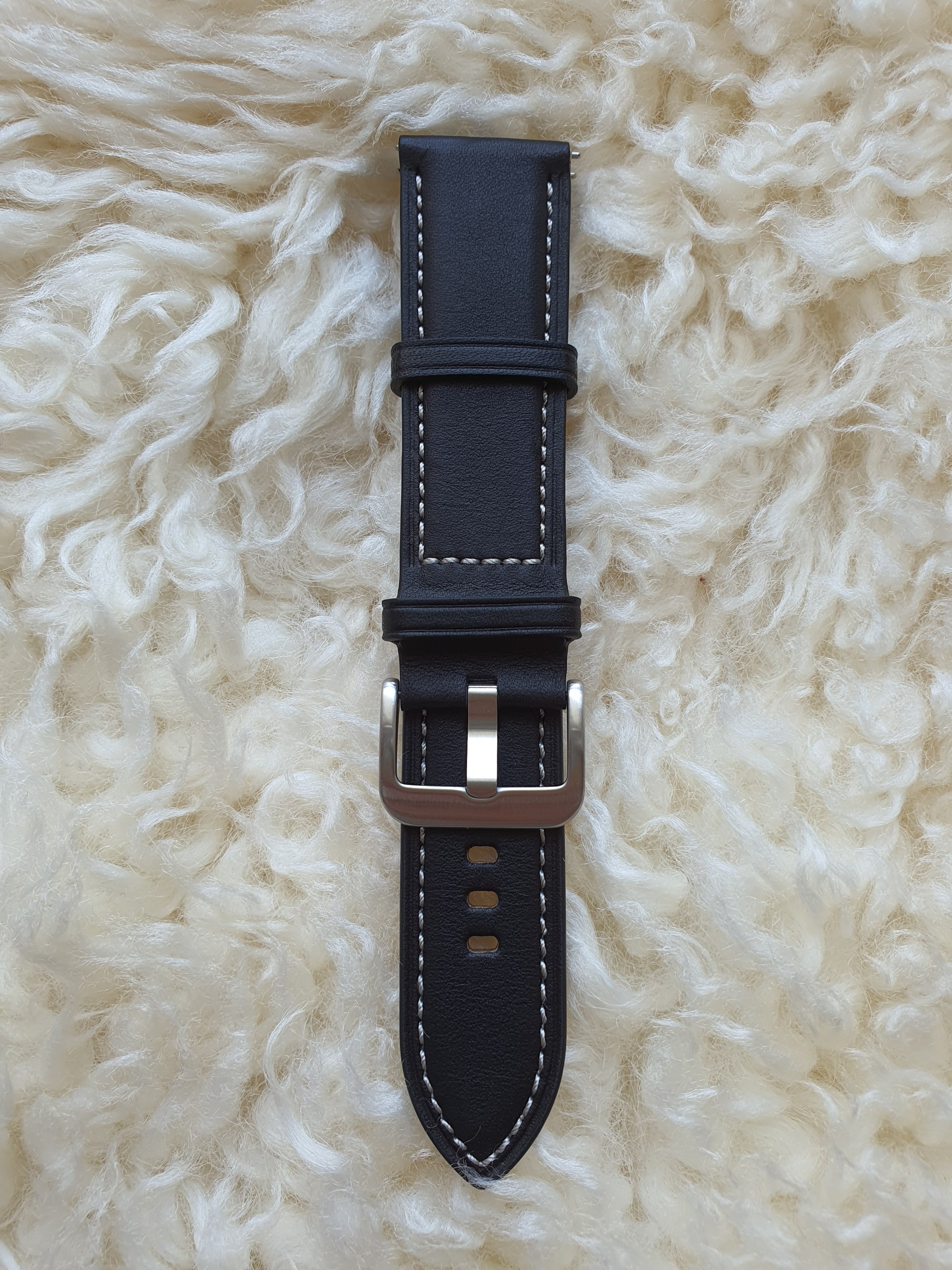 Dây Da Cao Cấp Dành Cho Đồng Hồ Thông Minh Smart Watch Samsung Galaxy Watch 3 Bản 45 Size Chốt 22mm Premium Genuine Leather