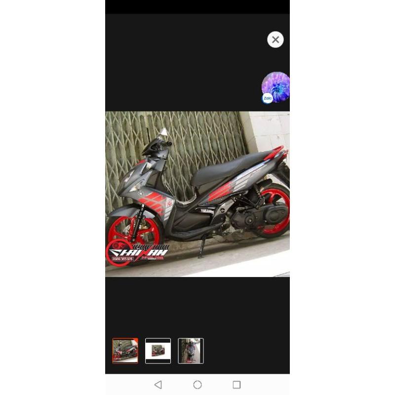 Tem rời jupiter mx đen bạc dán xe đen