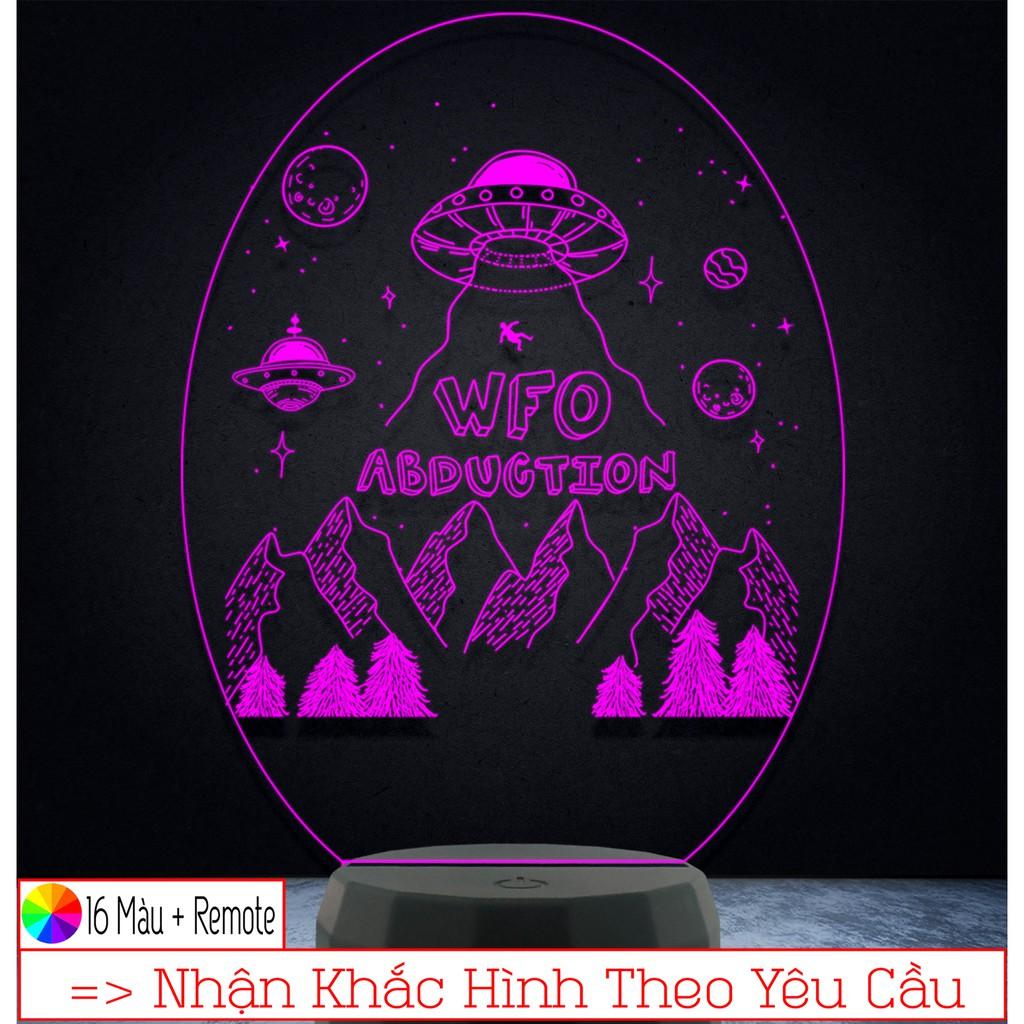 Đèn Led 3D trang trí hình ĐĨA BAY – Qùa Tặng Độc Đáo, Trang Trí, Để Bàn, Phòng Ngủ