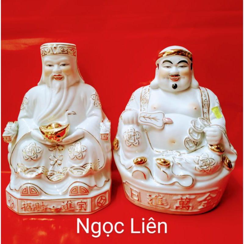 TƯỢNG THẦN TÀI-ÔNG ĐỊA MEN SỨ TRẮNG