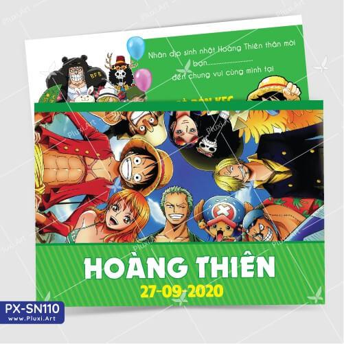 Thiệp thôi nôi – sinh nhật - Đảo Hải Tặc Pluxi