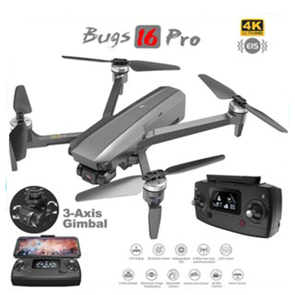 Flycam MJX Bugs 16 Pro - Chống rung điện tử EIS,  Camera Ultra HD 4K, góc quay 90 độ - Hàng Chính Hãng