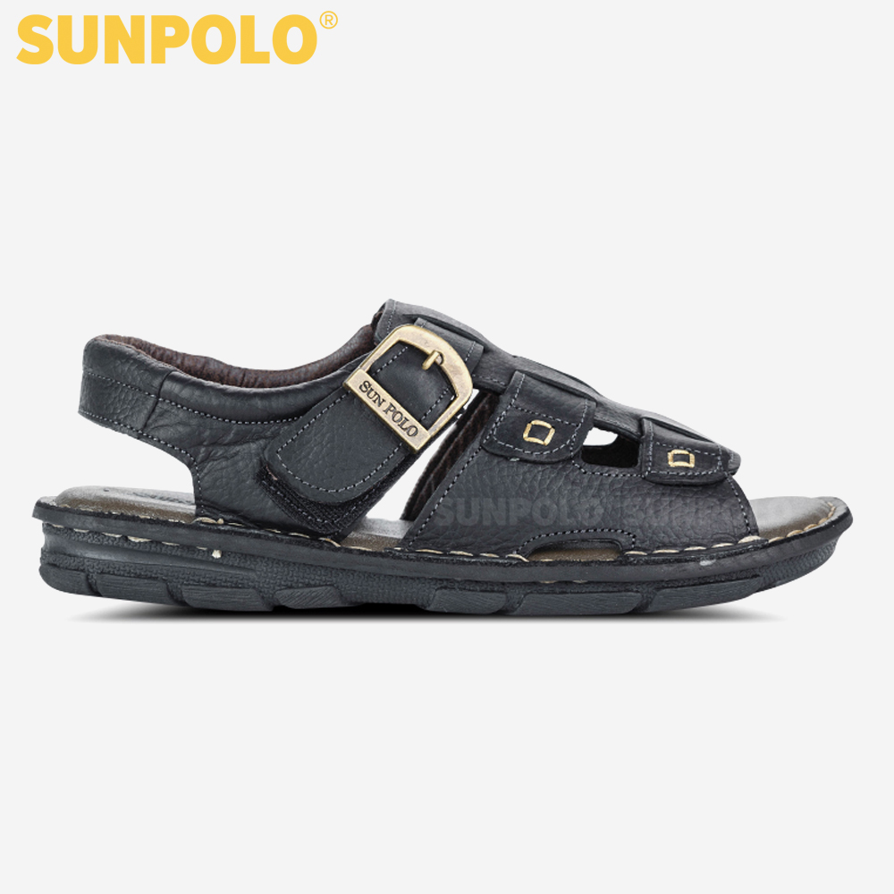 Giày Sandal Nam Da Bò Cao Cấp SUNPOLO SUSDA22