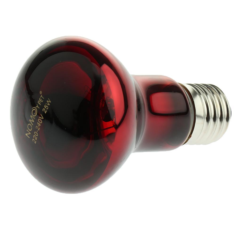 Heating Infrared Lamp  Emitter Lamp Bulb E27 Red 25W