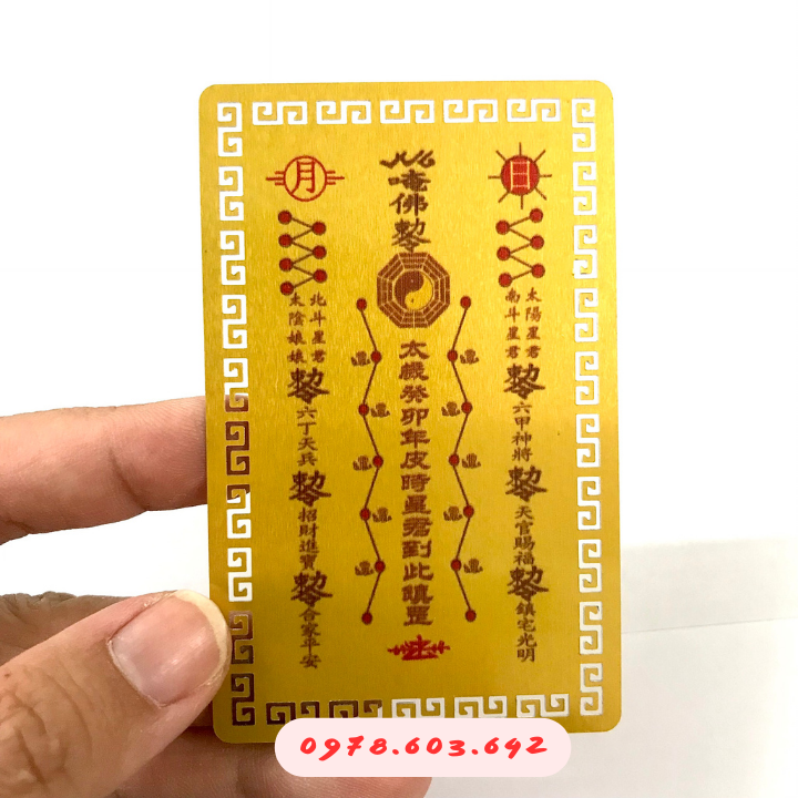 Kim Bài Thái Tuế 2023 Người Tuổi Tý, Ngọ, Mão , Dậu, Thìn - Bằng Đồng - SP006055