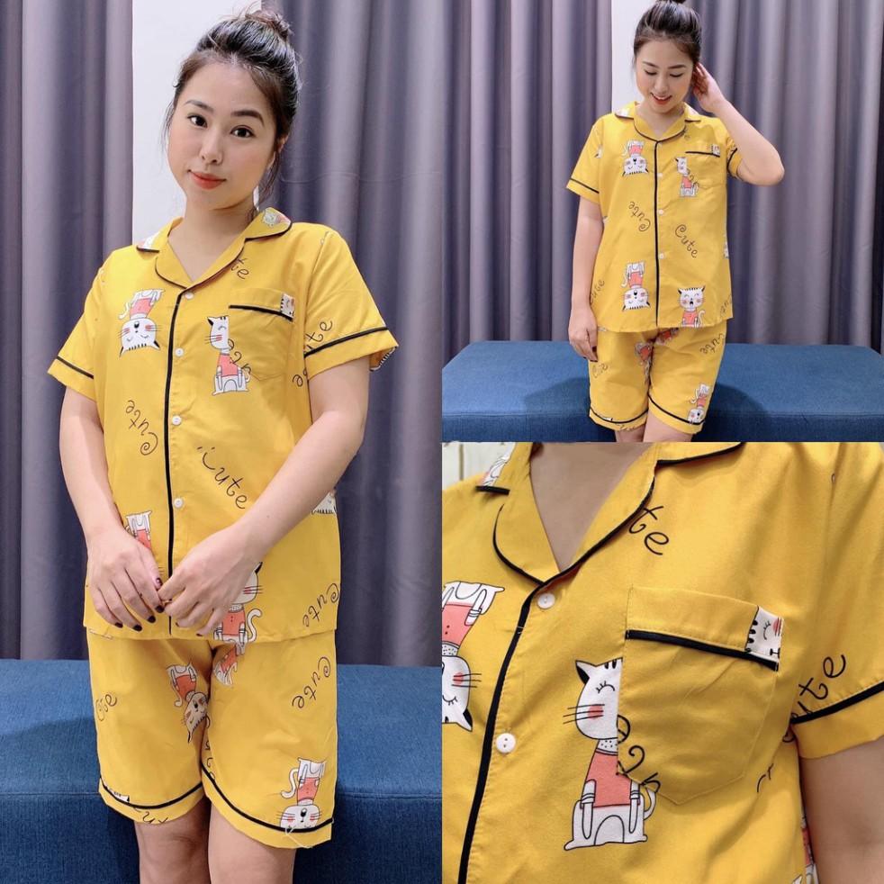 Bộ Pijama Lửng, chất kate thái loại 1 full viền, thiết kế độc qu