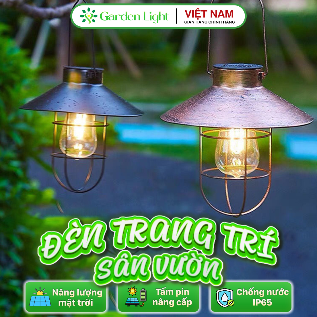 Đèn trang trí năng lượng mặt trời Mũ chụp, tích kiệm điện, bóng siêu sáng, chống thấm nước - DA3083