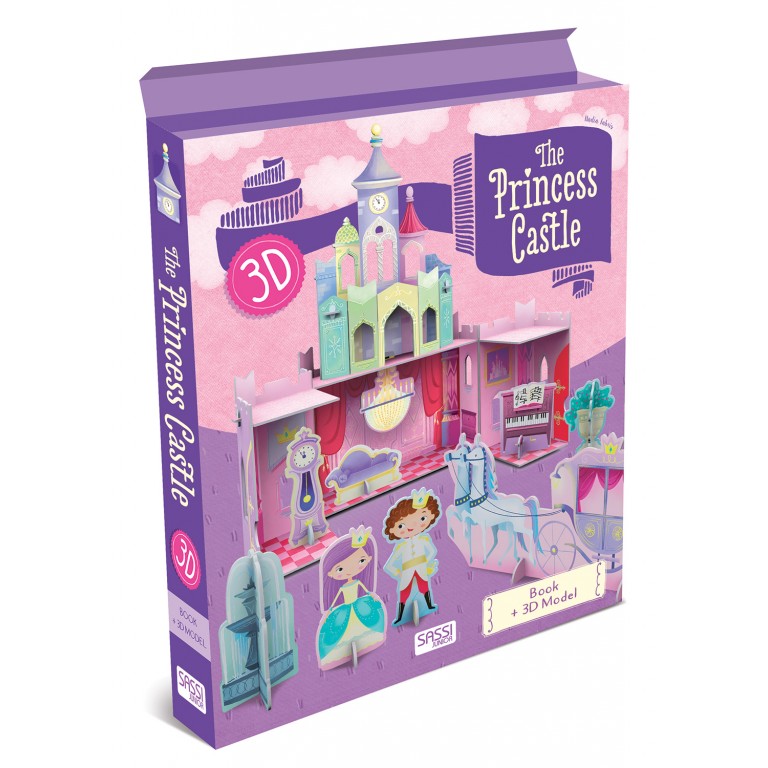 Mô hình giấy 3D Lâu Đài Công Chúa chính hãng Sassi Junior Princess Castle 3D modeling