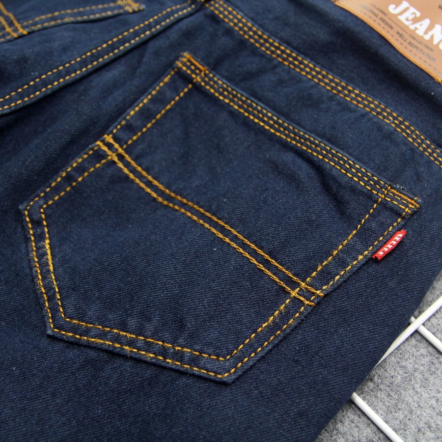 Quần short jean nam xanh đen vải đẹp Q393 Muidoi | quần nam | quần short nam - 33