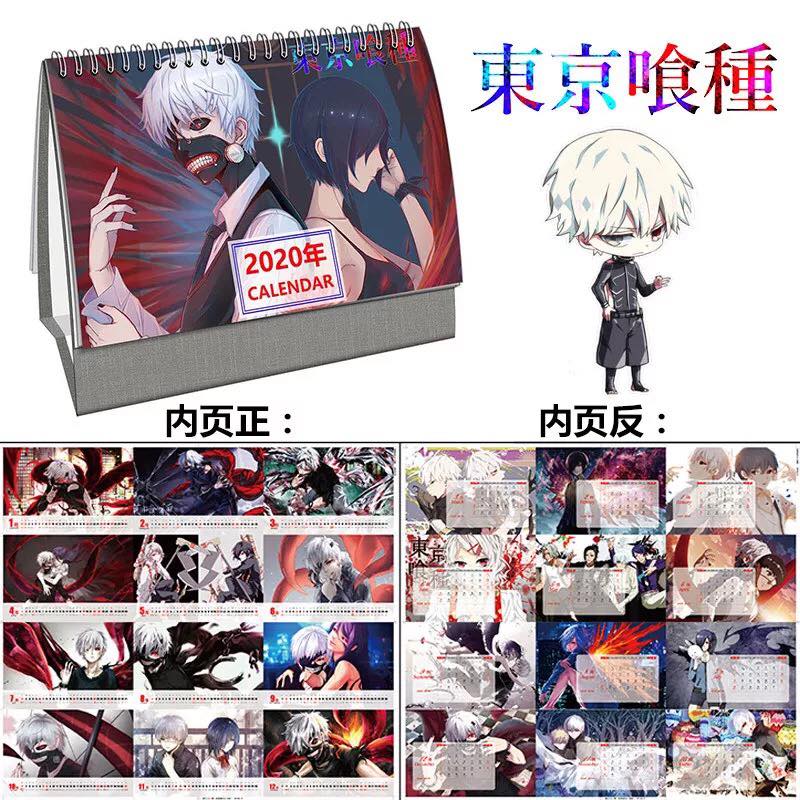 (Lịch 2020) Lịch để bàn hình Anime Tokyo Ghoul - Ngạ Quỷ Tokyo hay Đêm tối tokyo