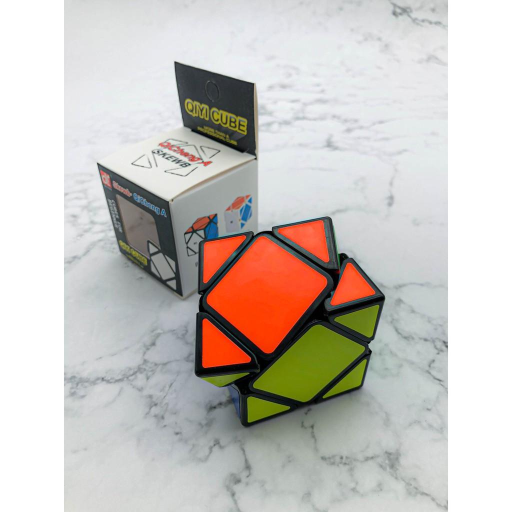 Đồ chơi RUBIK biến thể Skewb viền đen EQY514- Đồ chơi giáo dục