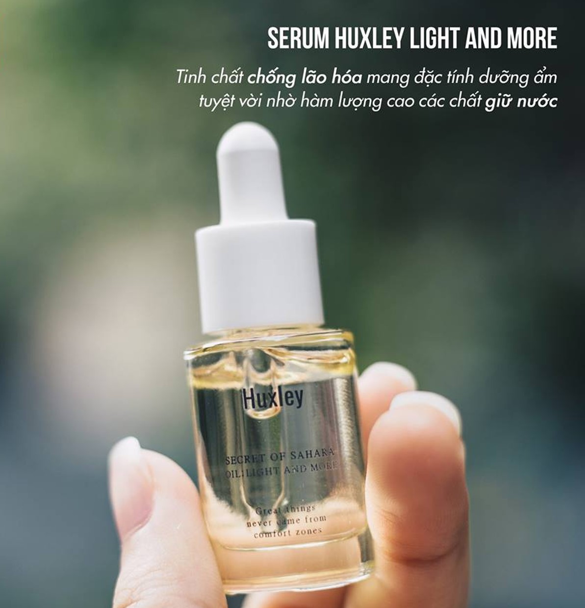 Tinh Chất Dưỡng Ẩm, Làm Sáng, Chống Lão Hóa Huxley Oil; Light And More 5ml