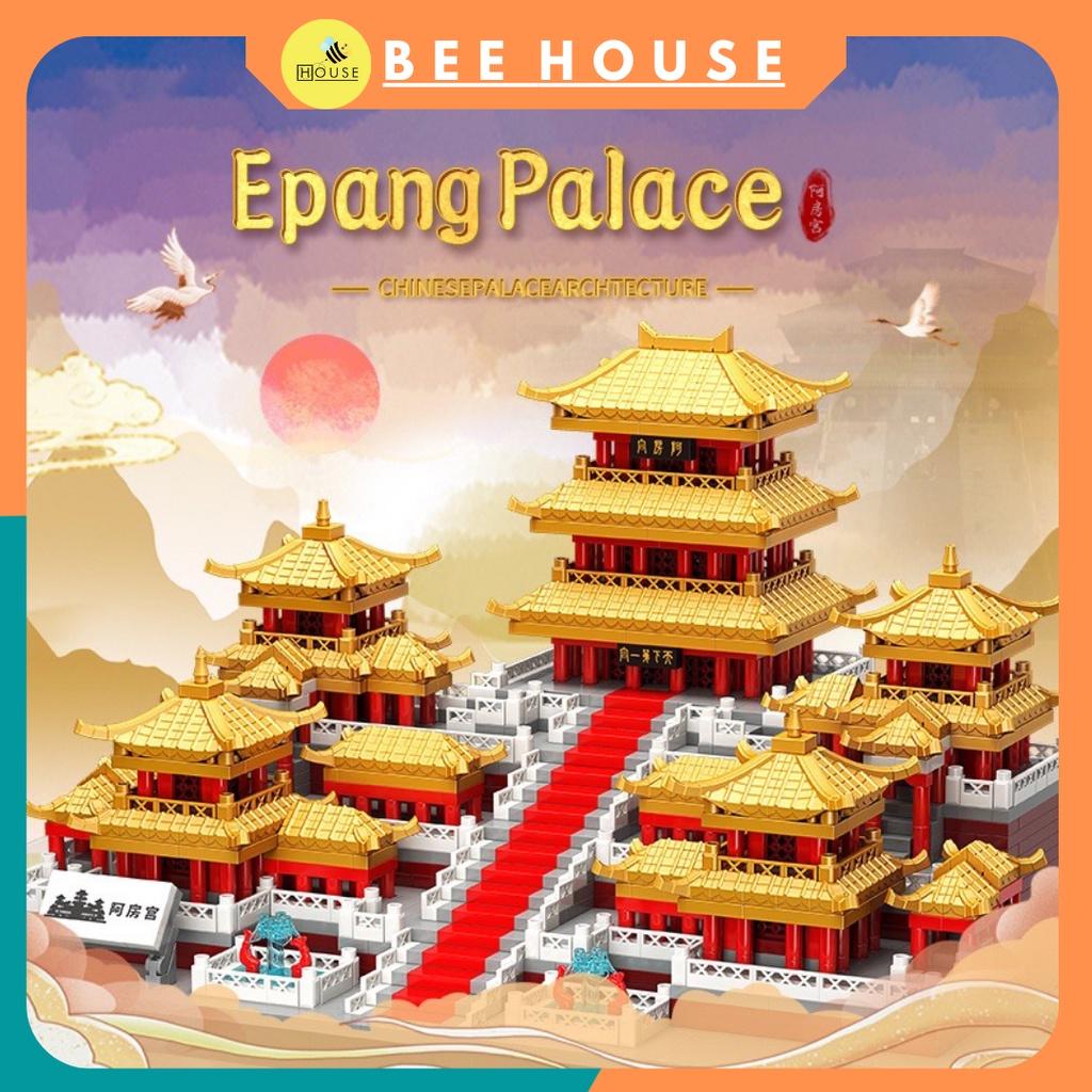 Mô hình kiến trúc kỳ quan thế giới Cung A Phòng decor cung afang đồ chơi lắp ghép cung điện lâu đài xếp hình taj mahal